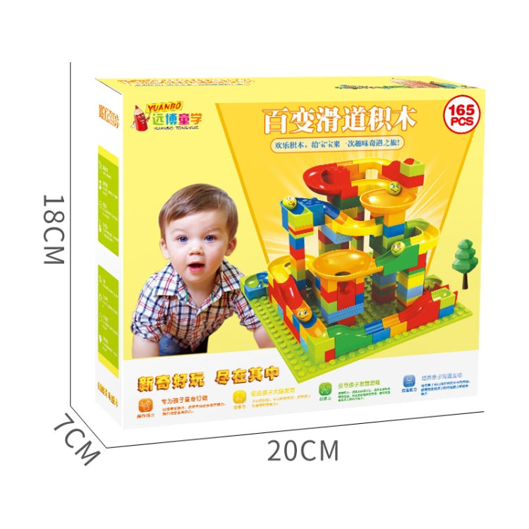 Creative Intelligence Educational Learning Toys DIY Small Particle Slide Building Blocks, 165 PCS, 330 PCS