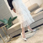 Women’s frosted silver glitter stiletto pumps, pointed toe, slim high heel