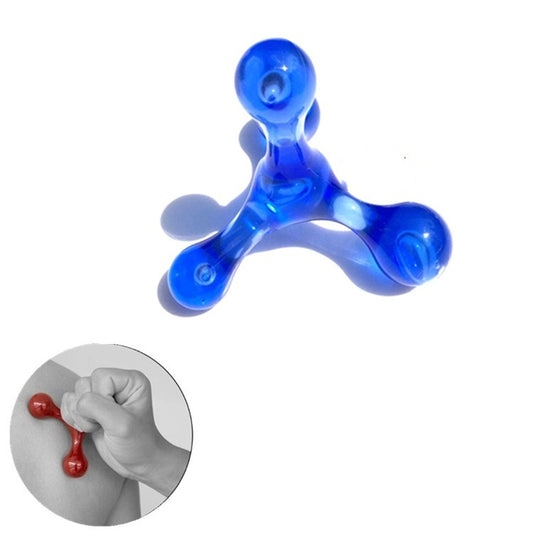 Frog Type Massager Manual Balance Four Ball Massager Waist Massage Ball, H-shaped Light Blue, H-shaped Light Pink, Four-ball Pink, Four-ball Blue, Four-ball Green, Four-ball Red
