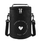 Round Lunch Bag Insulated Lunch Box Foldable & Portable Lunch Tote, L, M