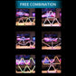 Smart RGB light support kit creating geometric light patterns with LED strips
