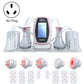6-in-1 slimming machine kit with AU plug, pink trim, display screen, and handpieces