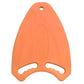 Shark-shaped EVA swimming auxiliary board, orange with handle hole and white grip cutouts