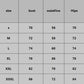 Size chart: corset sizes S-XXXL with bust, waistline, and hips measurements