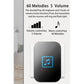 Black wireless music doorbell receiver with volume and music control buttons