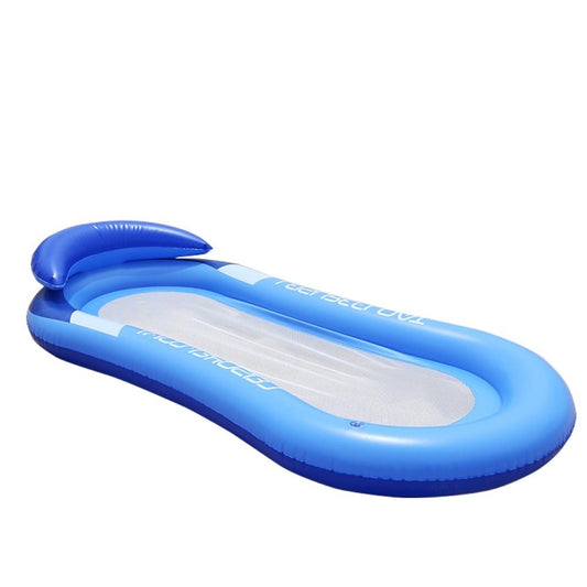 Adult Floating RowLounge Chair Water Toy Inflatable Bed with Armrest Hammock Back, Size: 160 x 90cm, Size: 160 x 90cm(Noble Red), Size: 160 x 90cm(Noble Blue)