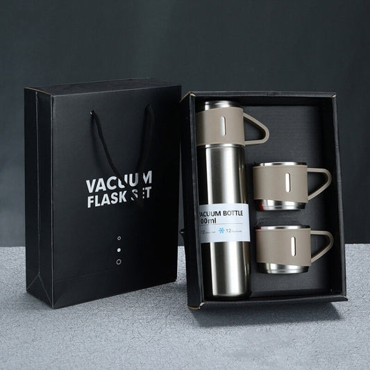 500ml 304 Stainless Steel Thermos Cup Portable Business Tea Cup,Spec:, Basic, Gift Box Set
