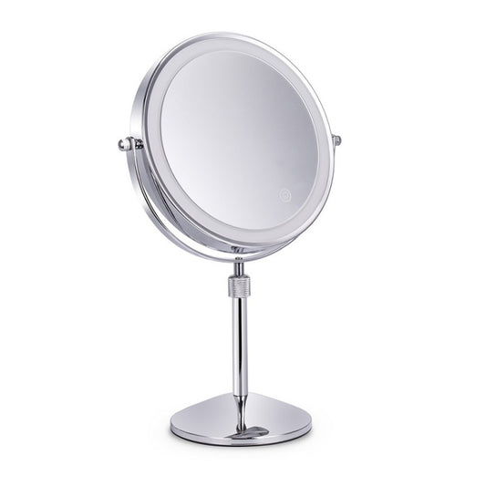 Desktop Double-SidedRound LED Luminous Makeup Mirror Liftable Magnifying Mirror, Plane + 3 Times Magnification(8-inch Battery Model), Plane + 5 Times Magnification(8-inch Battery Model), Plane + 7 Times Magnification(8-inch Battery Model)              ...