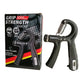 Black grip strength counting device with box and spring gripper