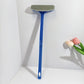 Blue long-handle screen cleaning brush with detachable textured scrub head
