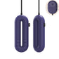 Blue wired shoe dryer insert pair with side control panel detail