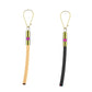Set of two car grounding anti-static release strips with hanging loops, light and black tubes