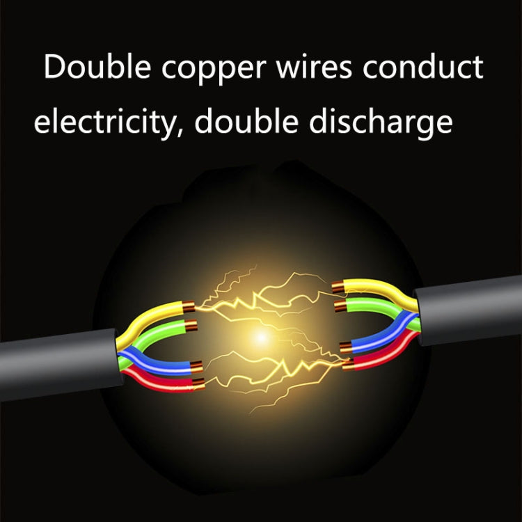 Car grounding anti-static release strip showing internal copper wires inside tubing