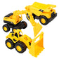 3 PSC / Set Children Simulation Drop-resistant Excavation Engineering Vehicle Toy Set, Random Style Delivery, M, L