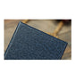 Blue textured jewelry gift box lid with pebbled leather-like finish