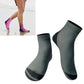 Ankle diving snorkeling socks, dark gray-green neoprene pair with black grippy sole