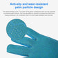 Kids blue neoprene gloves with textured anti-slip palm and black wrist cuff