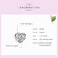 Heart-shaped sterling silver clover charm with beaded hollow design and rose gold accent