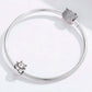 Snake chain bracelet with 925 sterling silver Maneki Neko cat charm and heart clasp