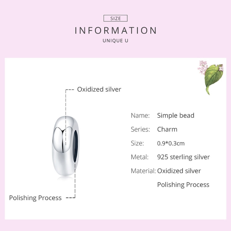 925 sterling silver charm bead with dark inset in reflective oval frame