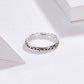 Sterling silver 925 pattern ring with decorative filigree band