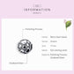 Sterling silver retro heart bead charm with black-and-white enamel heart details