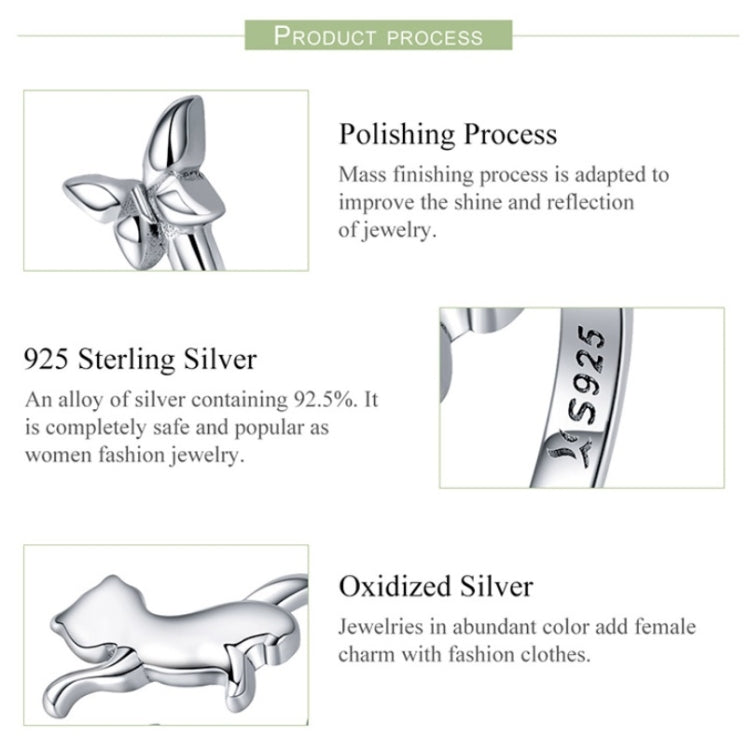 Sterling silver cat companion ring; polishing close-up with 925 stamp on band