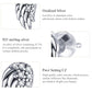Sterling silver wing earrings with pavé CZ and oxidized finish