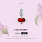 S925 sterling silver red heart planet charm pendant