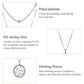 Silver-tone star pendant necklace with round charm, double-layer chain design