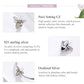 Sterling silver bee bracelet charm with pavé CZ and oxidized silver details