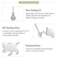 Sterling silver cat silhouette pendant necklace with round CZ stone and chain
