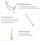 Rose-gold plated crescent charm necklace with small star pendant detail