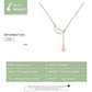 Moon-and-star pendant necklace, rose-gold plated, on a fine chain