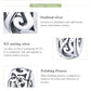 S925 sterling silver charm bead close-up with oxidized curly grass love pattern