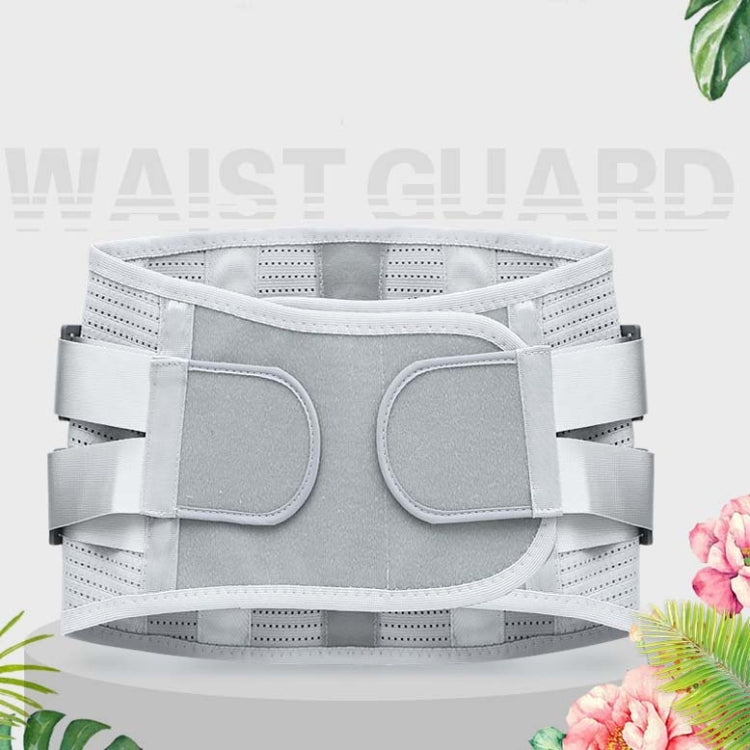 Medical waist support brace belt with breathable perforated panels and dual front pads