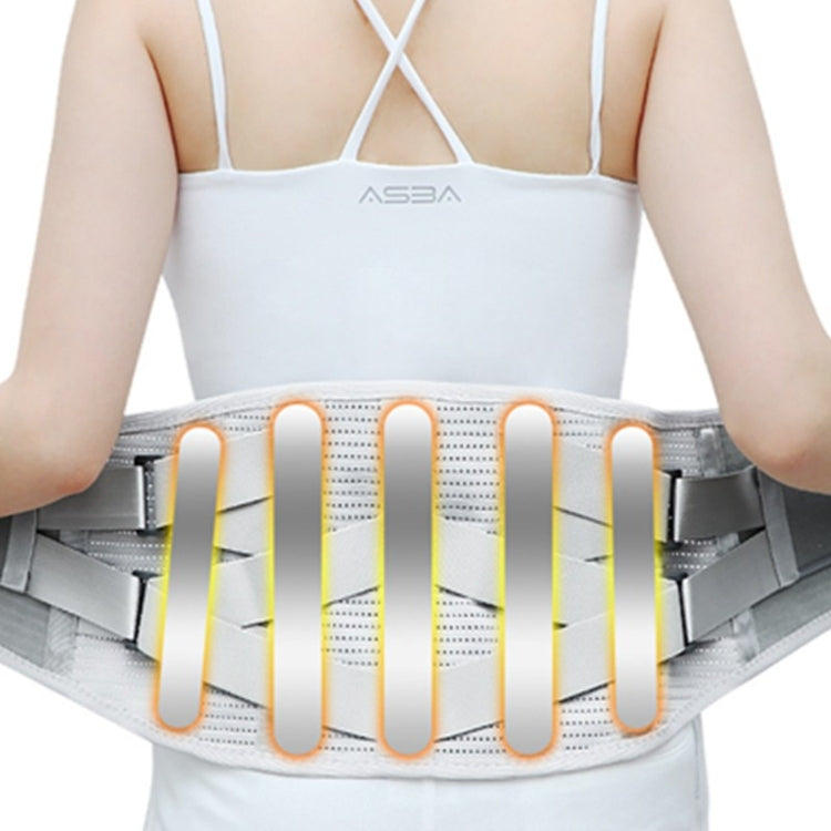 Medical waist support brace worn at the waist with central steel plate support