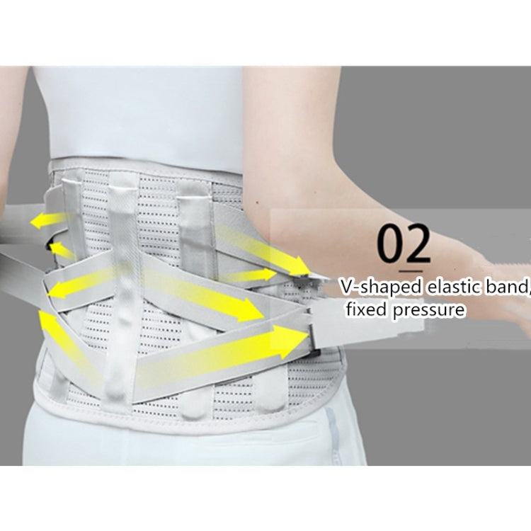 Medical waist support brace with V-shaped elastic band for targeted pressure