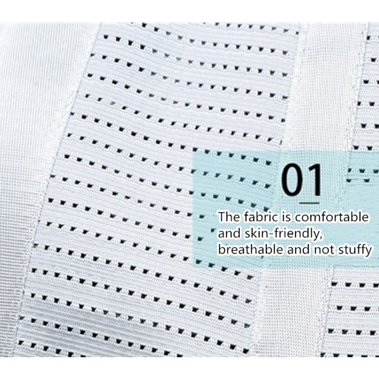 Breathable medical waist support brace fabric with perforated mesh panels