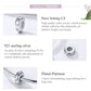 S925 sterling silver zircon beaded bracelet charm product process infographic