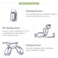 Balloon dog charm bead with hanging loop, product process view