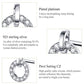 Sterling silver circle earrings with platinum plating and pavé zircon stones