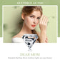Sterling silver mom charm bead on bracelet