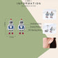 Robot stud earrings with blue enamel heart panel and red accents in sterling silver