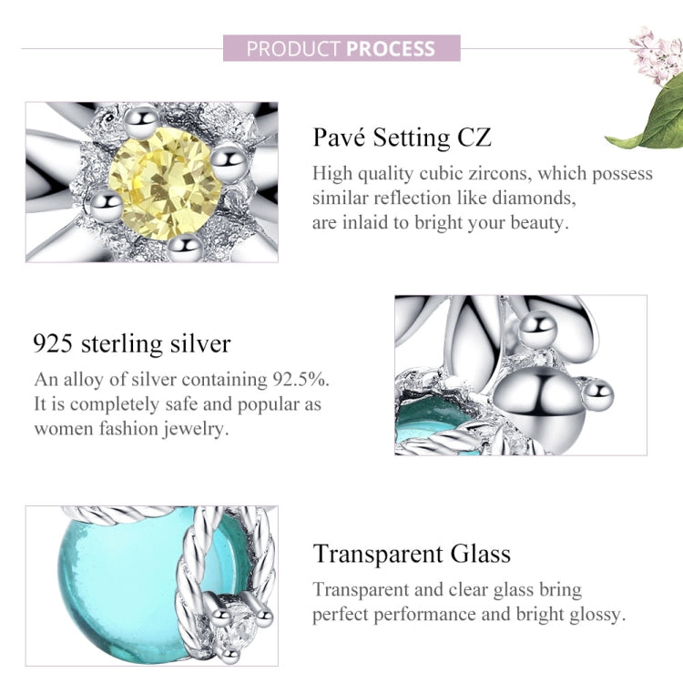 Sterling silver daisy and firefly crystal glass bead materials chart