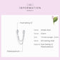 Sterling silver two-layer safety chain with pavé CZ accents