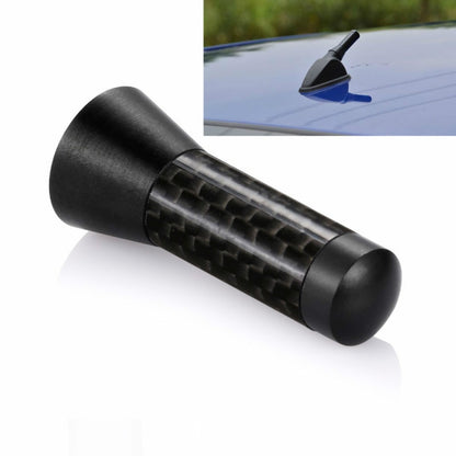 3.5cm car decorative antenna with carbon fiber patterned tube, black end caps