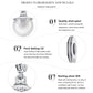 Sterling silver pearl charm bracelet accessory with pavé CZ setting