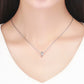 Sterling silver flower-pattern bead pendant on a fine chain necklace