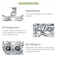Close-up view of sterling silver owl pendant engraving with pave CZ detail and clasp